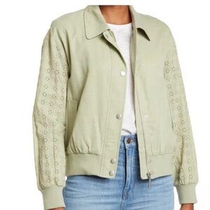 Avec Les Filles Green Bomber Jacket / Size: Extra Large / new with tags
